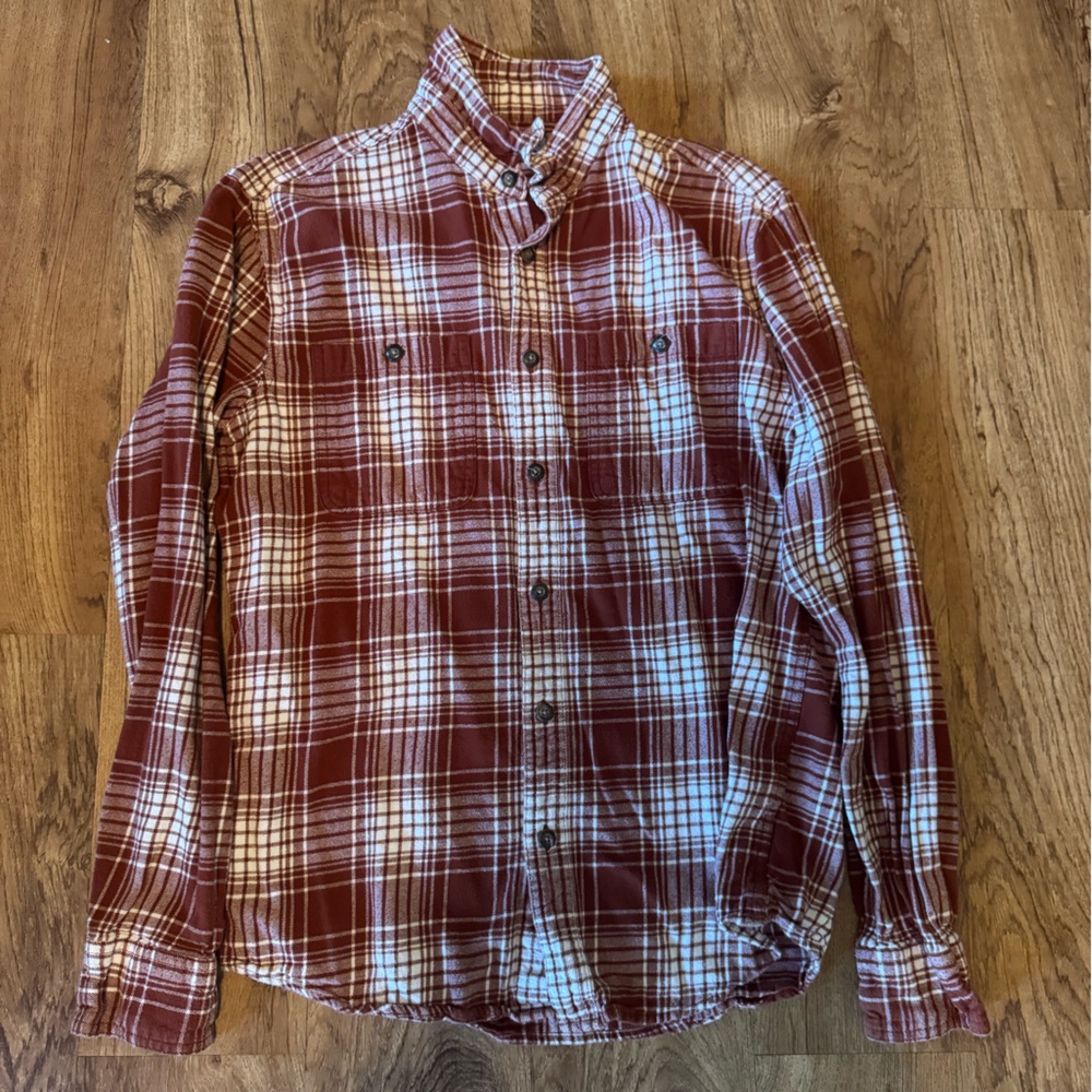 Unisex dark orange flannel